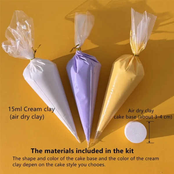 3 Air Dry Strawberry Clay Craft Set