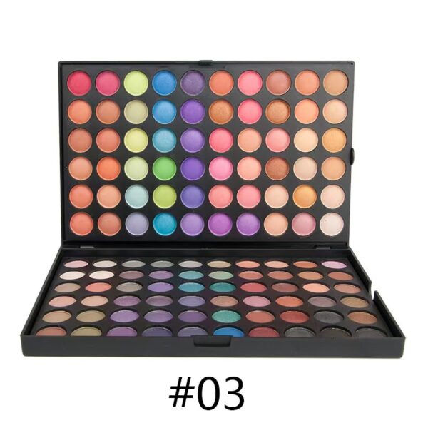 120-Color Eyeshadow Palette — Shimmer, Matte, and Earth Tones