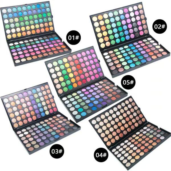 120-Color Eyeshadow Palette — Shimmer, Matte, and Earth Tones