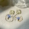 Handmade Pressed Flower Resin Earrings