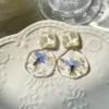 Handmade Pressed Flower Resin Earrings