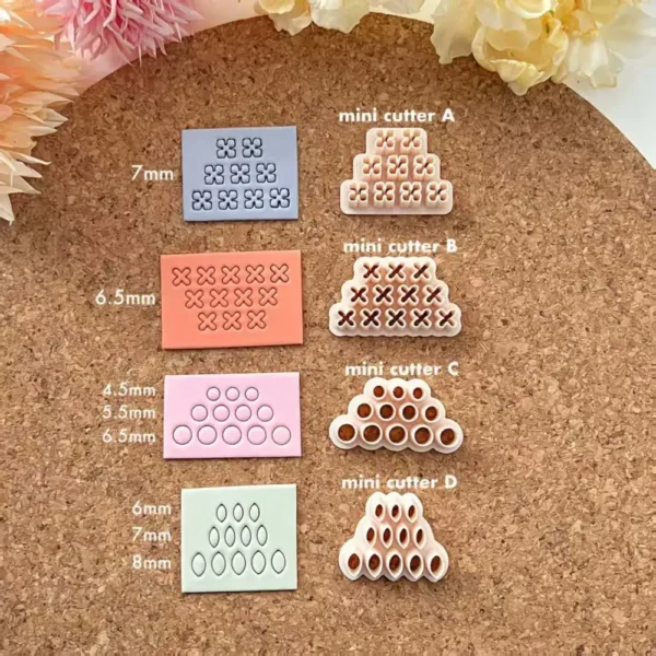 Mini Flower Polymer Clay Cutters: Jewelry Making Tools