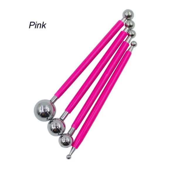Stainless Steel Ball Stylus Tools, Clay Sculpting, Sugar Flowers (4pcs)
