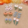 Spring Flower Leaf Polymer Clay Cutters | Floral Clay Earring Cutter | Jewelry Making Tools