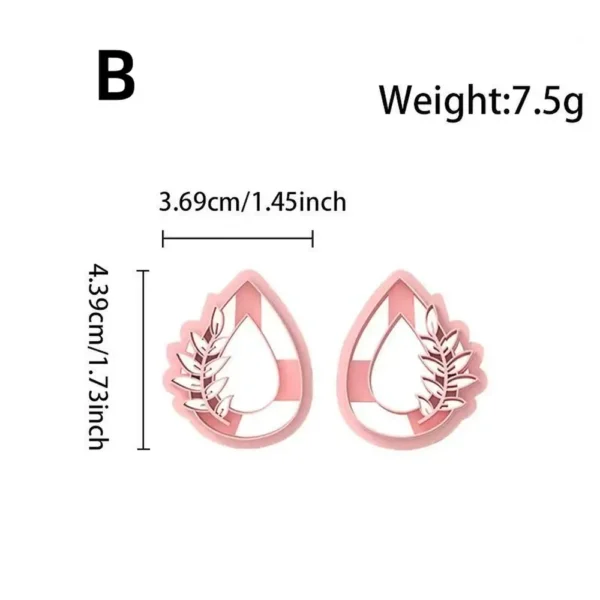 Tropical Leaf Monstera Polymer Clay Cutter Set | Clay Earring Cutters