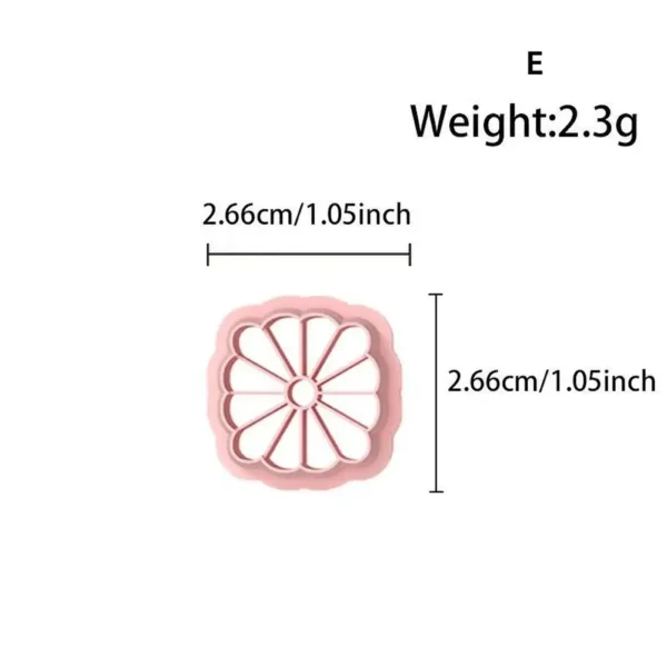 Spring Flower Polymer Clay Cutters: Earring Jewelry Making