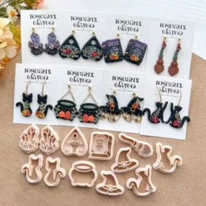 Witchy Polymer Clay Cutters | Halloween Earring Jewelry Making