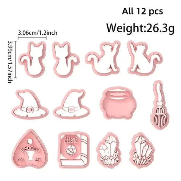 Witchy Polymer Clay Cutters | Halloween Earring Jewelry Making
