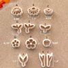 Spring Flower Leaf Polymer Clay Cutters | Floral Clay Earring Cutter | Jewelry Making Tools