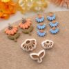 Spring Flower Leaf Polymer Clay Cutters | Floral Clay Earring Cutter | Jewelry Making Tools