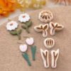 Spring Flower Leaf Polymer Clay Cutters | Floral Clay Earring Cutter | Jewelry Making Tools