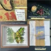 Handmade Butterfly Dried Flower Shadow Box Art, Preserved Floral Keepsake Frame