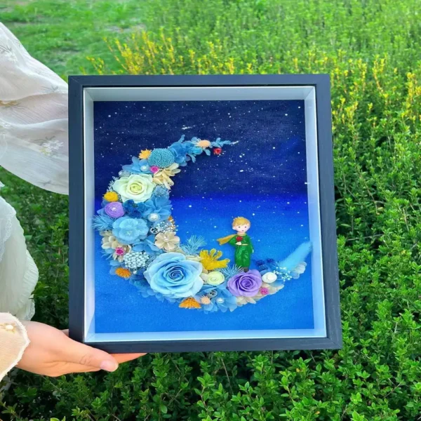 Le Petit Prince Preserved Flower Shadow Box DIY Kit