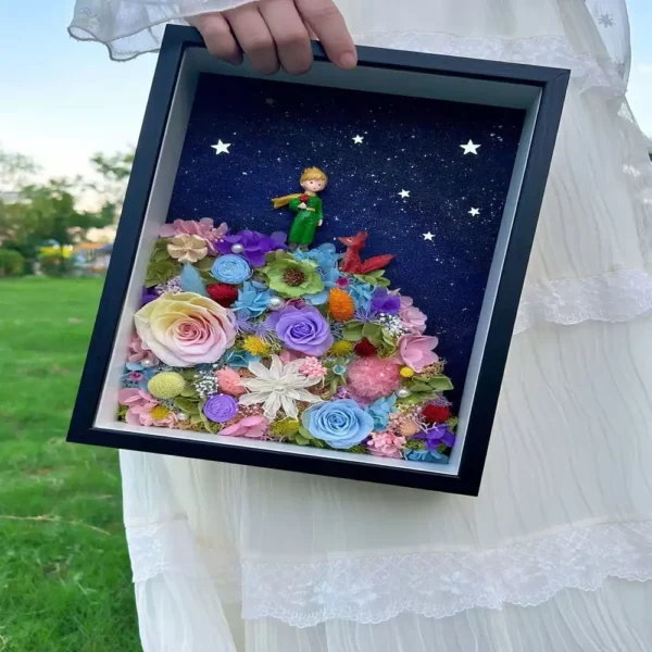 Le Petit Prince Preserved Flower Shadow Box DIY Kit