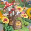11-1 Handmade Squirrel Clay Tree House – Cute Miniature Fairy Cottage Decor